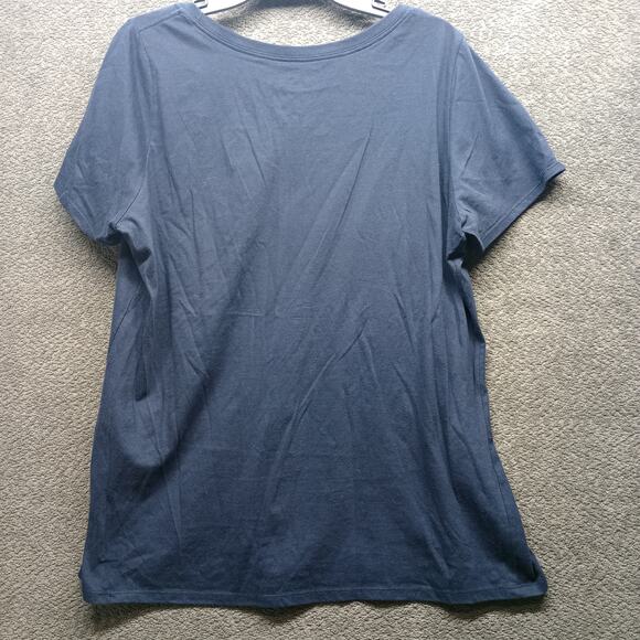 Nike Athletic Cut Women’s Just Do It Tee XXL Navy - Picture 2 of 6